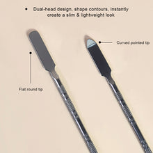 Load image into Gallery viewer, Stainless Steel Makeup Mixing Palette Foundation Spatula Makeup MixingTray Nail Art Palet Beauty Tools
