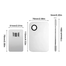 Load image into Gallery viewer, Stainless Steel Makeup Mixing Palette Foundation Spatula Makeup MixingTray Nail Art Palet Beauty Tools
