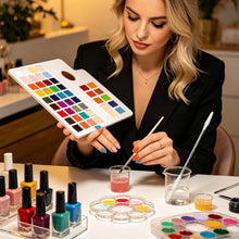 Load image into Gallery viewer, Stainless Steel Foundation Mixing Stick Double-Ended Makeup Color Blending Tool for Liquid Foundation &amp; Concealer Nail Art Pigment Stirring Rod Cosmetic Spatula for Home &amp; Salon
