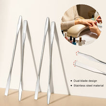 Load image into Gallery viewer, Stainless Steel Foundation Mixing Stick Double-Ended Makeup Color Blending Tool for Liquid Foundation &amp; Concealer Nail Art Pigment Stirring Rod Cosmetic Spatula for Home &amp; Salon
