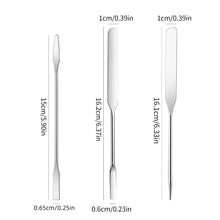 Load image into Gallery viewer, Stainless Steel Foundation Mixing Palette Set with Spatula Foundation Spreader Tool Easy-Clean Cosmetic Tray for Liquid Foundation &amp; Cream
