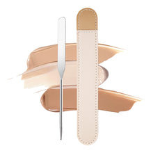 Load image into Gallery viewer, Stainless Steel Foundation Mixing Palette Set with Spatula Foundation Spreader Tool Easy-Clean Cosmetic Tray for Liquid Foundation &amp; Cream
