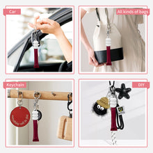 Load image into Gallery viewer, Donut Silicone Keychain Cap Portable Durable Holder Keychain Compatible For Lipgloss Storage And Balm Cap
