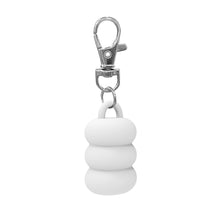 Load image into Gallery viewer, Donut Silicone Keychain Cap Portable Durable Holder Keychain Compatible For Lipgloss Storage And Balm Cap
