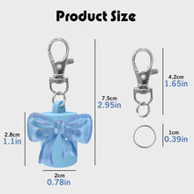 Load image into Gallery viewer, Bowknot Silicone Keychain Cap Portable Durable Holder Keychain Compatible For Lipgloss Storage And Balm Cap
