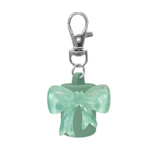 Load image into Gallery viewer, Bowknot Silicone Keychain Cap Portable Durable Holder Keychain Compatible For Lipgloss Storage And Balm Cap

