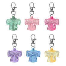 Load image into Gallery viewer, Bowknot Silicone Keychain Cap Portable Durable Holder Keychain Compatible For Lipgloss Storage And Balm Cap
