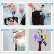 Load image into Gallery viewer, Bowknot Silicone Keychain Cap Portable Durable Holder Keychain Compatible For Lipgloss Storage And Balm Cap
