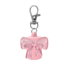Load image into Gallery viewer, Bowknot Silicone Keychain Cap Portable Durable Holder Keychain Compatible For Lipgloss Storage And Balm Cap

