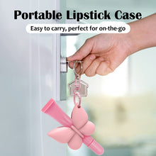 Load image into Gallery viewer, Butterfly Silicone Portable Lipstick Case Secure Grip Anti-Fall Lipstick Holder Protective Lipstick Cover with No Falling Out Even When Shaken
