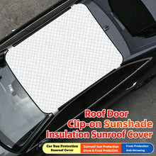 Load image into Gallery viewer, Thickened Car Roof Sunshade Sunroof Snow Cover Anti-Freeze Frost Protector for Panoramic Glass Winter Windshield Guard for Ice &amp; Snow Straps
