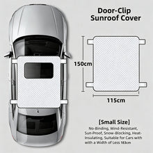 Load image into Gallery viewer, Thickened Car Roof Sunshade Sunroof Snow Cover Anti-Freeze Frost Protector for Panoramic Glass Winter Windshield Guard for Ice &amp; Snow Straps
