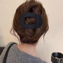 Load image into Gallery viewer, Korean Matte Oval Hair Clip Plastic Crab Hair Claw Elegant Spoon Shape Women Ponytail Hair Daliy Accessories
