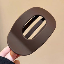 Load image into Gallery viewer, Korean Matte Oval Hair Clip Plastic Crab Hair Claw Elegant Spoon Shape Women Ponytail Hair Daliy Accessories
