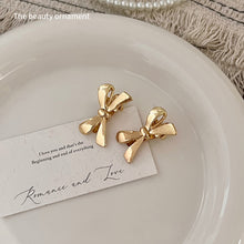 Load image into Gallery viewer, 1/2/4Pcs Elegant Cute Golden Silver Bow Hairpins Mini Fashion Hair Clip Women Daily Hair Decor Ornaments
