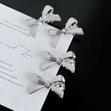 Load image into Gallery viewer, 1/2/4Pcs Elegant Cute Golden Silver Bow Hairpins Mini Fashion Hair Clip Women Daily Hair Decor Ornaments
