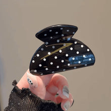 Load image into Gallery viewer, French Style Polka Dot Mini Fan Shaped Hair Clip Cute Daily Decorative Hair Claw Fashion Women Hair Accessories

