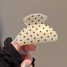 Load image into Gallery viewer, French Style Polka Dot Mini Fan Shaped Hair Clip Cute Daily Decorative Hair Claw Fashion Women Hair Accessories
