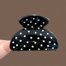 Load image into Gallery viewer, French Style Polka Dot Mini Fan Shaped Hair Clip Cute Daily Decorative Hair Claw Fashion Women Hair Accessories
