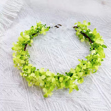 Load image into Gallery viewer, Pastoral style Rapeseed Flower Wreath Headband Beautiful Floral Kids Sweet Resin Flower Hair Accessories
