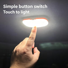 Load image into Gallery viewer, Car LED Touch Control Wireless Interior Light Ceiling Dome Lamp for Trunk Cabin Rechargeable Auto Reading Light Energy Efficient Light
