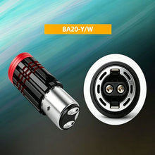 Load image into Gallery viewer, BA20D H4 P15D Motorcycle LED Driving Light High Power Scooter Spot Light with Yellow/White Lens Waterproof Fog Lamp
