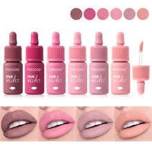 Load image into Gallery viewer, 6 Colors of Long-Lasting Velvet Liquid Lipstick with Matte Texture Waterproof Non-Stick Cup Professional Lip Makeup Products
