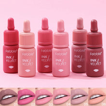 Load image into Gallery viewer, 6 Colors of Long-Lasting Velvet Liquid Lipstick with Matte Texture Waterproof Non-Stick Cup Professional Lip Makeup Products
