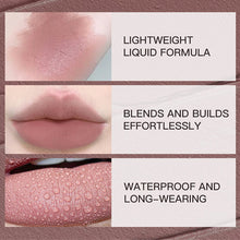 Load image into Gallery viewer, 6 Colors of Long-Lasting Velvet Liquid Lipstick with Matte Texture Waterproof Non-Stick Cup Professional Lip Makeup Products
