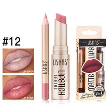 Load image into Gallery viewer, 2Pcs Lip Liner &amp; Matte Lipstick Set Long Lasting Waterproof Non-Stick Cup Makeup Kit
