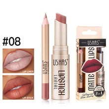 Load image into Gallery viewer, 2Pcs Lip Liner &amp; Matte Lipstick Set Long Lasting Waterproof Non-Stick Cup Makeup Kit
