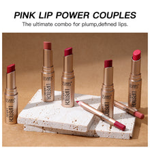 Load image into Gallery viewer, 2Pcs Lip Liner &amp; Matte Lipstick Set Long Lasting Waterproof Non-Stick Cup Makeup Kit
