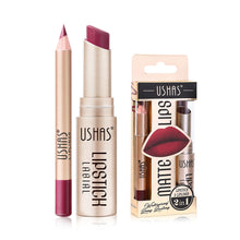 Load image into Gallery viewer, 2Pcs Lip Liner &amp; Matte Lipstick Set Long Lasting Waterproof Non-Stick Cup Makeup Kit
