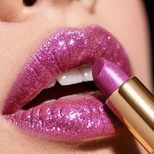 Load image into Gallery viewer, Pearl Glitter Lipstick Waterproof Long-Lasting Pearlescent Highly Pigmented Lip Tint Sparkling Lip Gloss
