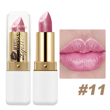 Load image into Gallery viewer, Pearl Glitter Lipstick Waterproof Long-Lasting Pearlescent Highly Pigmented Lip Tint Sparkling Lip Gloss
