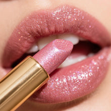 Load image into Gallery viewer, Pearl Glitter Lipstick Waterproof Long-Lasting Pearlescent Highly Pigmented Lip Tint Sparkling Lip Gloss
