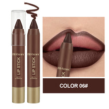 Load image into Gallery viewer, 6 Colors Matte Chocolate Lip Liner Pencil Set Waterproof Long Lasting Smudge Proof Lipstick Pencil Nude Brown Red Velvet Lip
