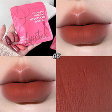 Load image into Gallery viewer, 12-Color Capsule Matte Lipstick Set Lip Balm Long-Lasting &amp; Non-Fading Perfect Gift for Women Ideal for Makeup Festival
