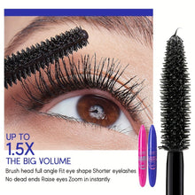 Load image into Gallery viewer, 4D Waterproof Fiber Mascara Long Lengthening &amp; Volumizing Curl Liquid Black Lash Builder Smudge Proof For Natural Wispy Lashes
