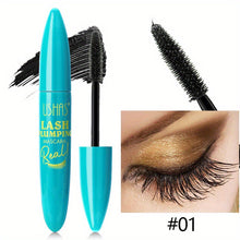 Load image into Gallery viewer, 4D Waterproof Fiber Mascara Long Lengthening &amp; Volumizing Curl Liquid Black Lash Builder Smudge Proof For Natural Wispy Lashes
