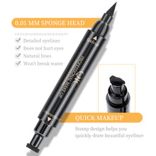 Load image into Gallery viewer, Black Wings Stamp Liquid Eyeliner Easy Cat Eye Template Makeup Tool Wing Long Lasting Waterproof Anti-sweat Eyeliner Stamp
