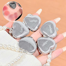 Load image into Gallery viewer, Mini Heart Shape Water Matte Mist Lip Glaze Creative Heart Pearl Pendant Lipstick Hydrating Moisturizing Long Lasting Lip Cosmetic
