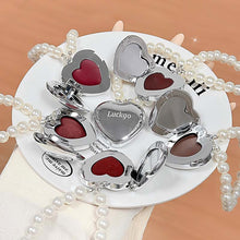 Load image into Gallery viewer, Mini Heart Shape Water Matte Mist Lip Glaze Creative Heart Pearl Pendant Lipstick Hydrating Moisturizing Long Lasting Lip Cosmetic
