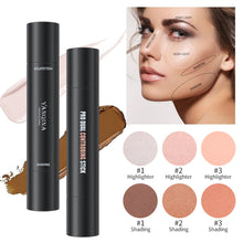 Load image into Gallery viewer, 2-in-1 Dual-ended Contour &amp; Highlight Stick Multifunctional Facial Contour Stick Nose Shadow Long Lasting Waterproof Cosmetic
