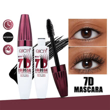 Load image into Gallery viewer, 7D Fiber Mascara Waterproof Long Lengthening Volumizing Curling Black Liquid Lash Builder False Lash Extension Effect
