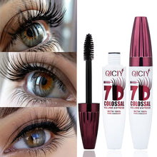 Load image into Gallery viewer, 7D Fiber Mascara Waterproof Long Lengthening Volumizing Curling Black Liquid Lash Builder False Lash Extension Effect
