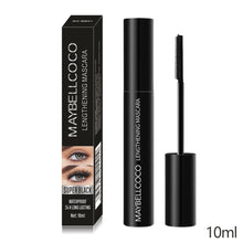 Load image into Gallery viewer, Waterproof Mascara Long Lengthening Curling Volume Sweat Proof Smudge Proof Non Flaking Black Liquid Lash Builder Extension Effect
