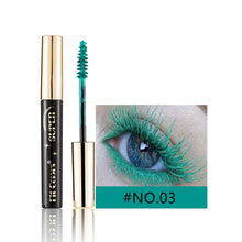Load image into Gallery viewer, 12 Colors Colored Mascara Volumizing Curling Waterproof Rainbow Eye Makeup Purple Blue Pink Green Red Long Lasting Non Flaking Lash Builder

