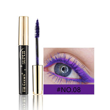 Load image into Gallery viewer, 12 Colors Colored Mascara Volumizing Curling Waterproof Rainbow Eye Makeup Purple Blue Pink Green Red Long Lasting Non Flaking Lash Builder
