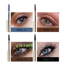 Load image into Gallery viewer, 12 Colors Colored Mascara Volumizing Curling Waterproof Rainbow Eye Makeup Purple Blue Pink Green Red Long Lasting Non Flaking Lash Builder
